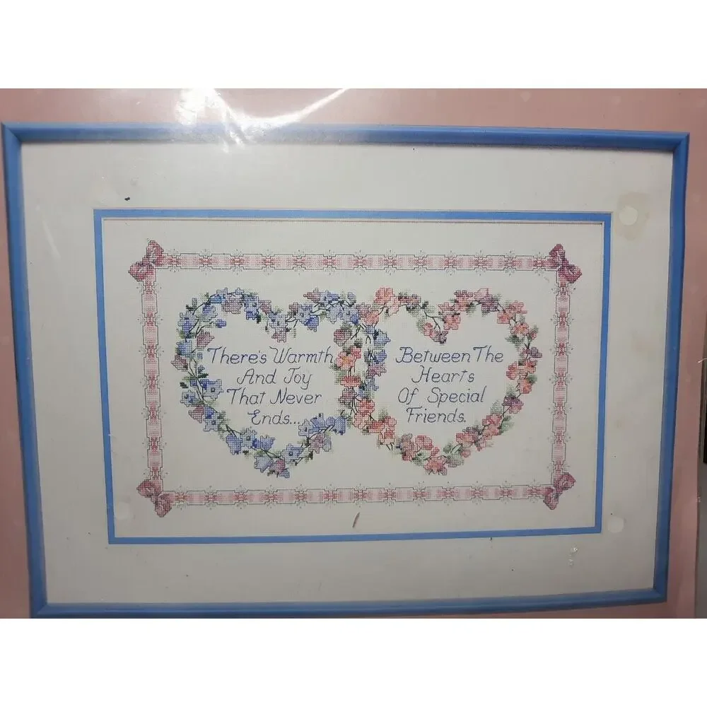 Dimensions From The Heart Counted Cross Stitch Kit Between Hearts of Friends